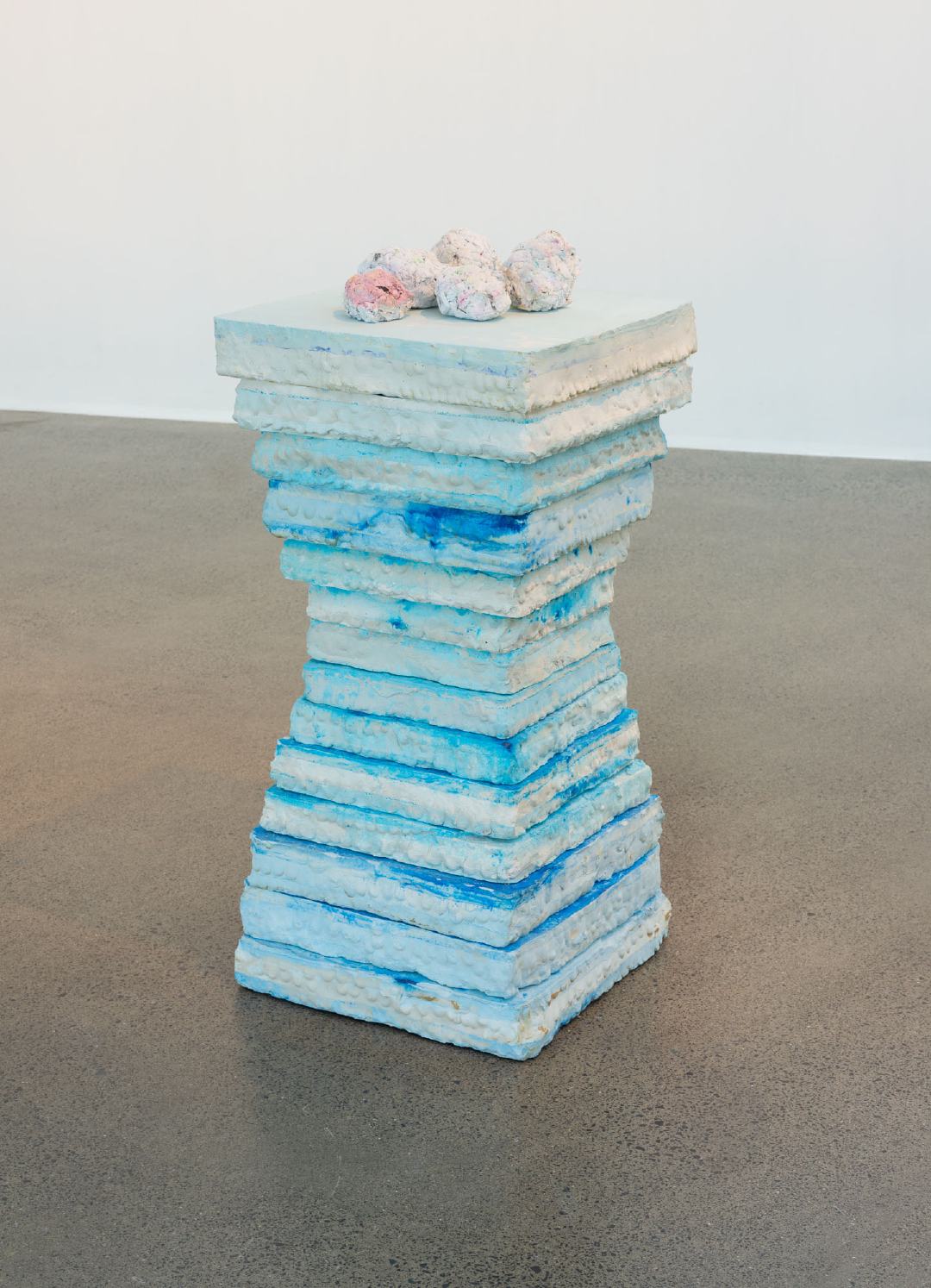 Group therapy, 2020 plaster, pigment and paper mache
880 x 450 x 430mm 