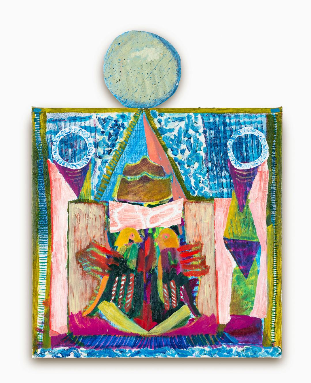 Untitled 2020
oil and acrylic on linen
500 x 500mm 