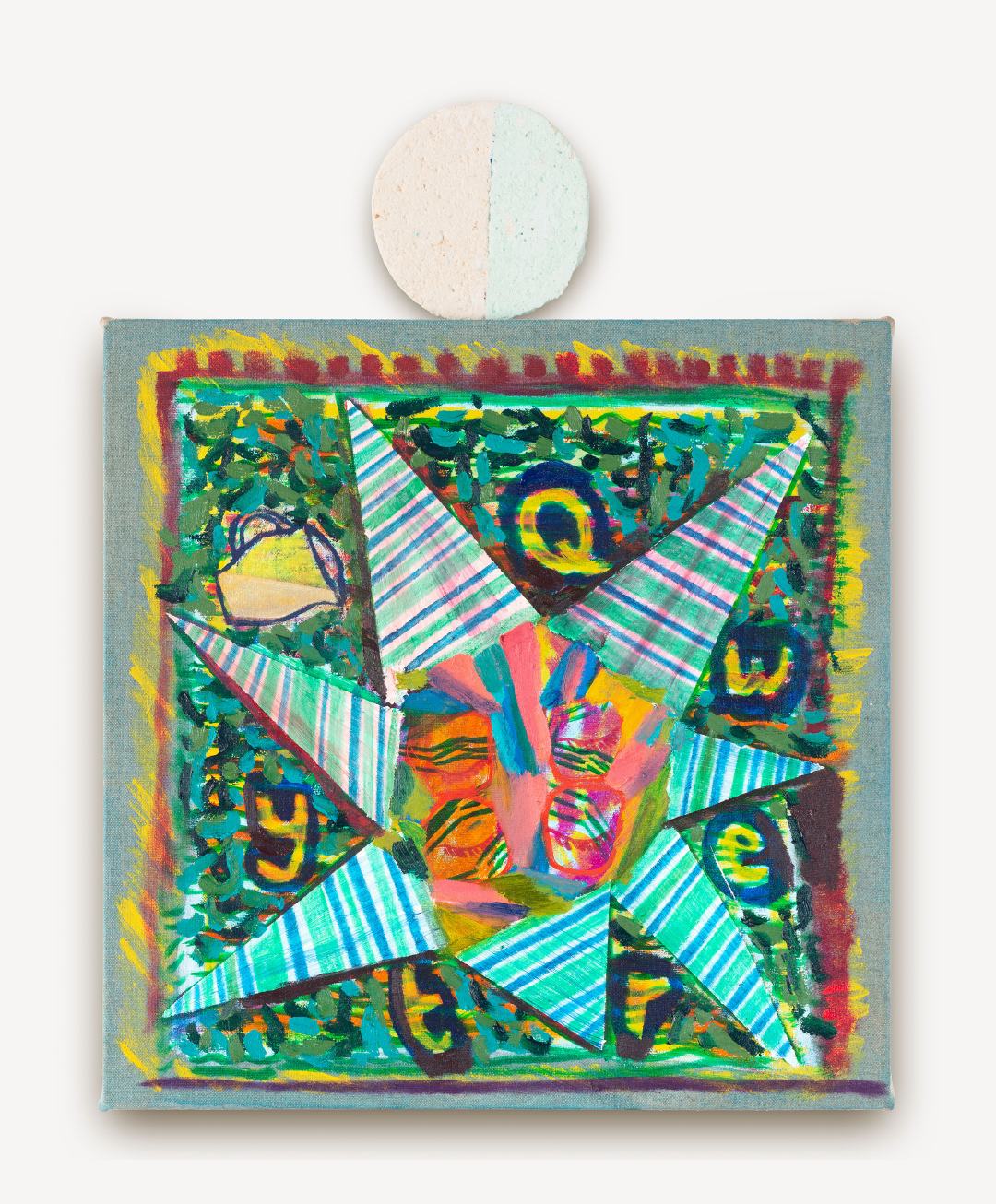 Untitled 2020
oil and acrylic on linen
500 x 500mm 