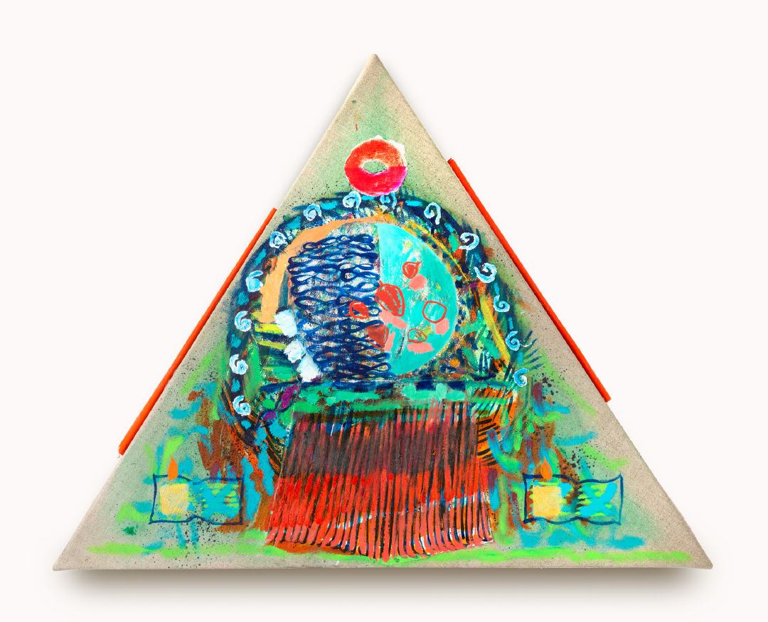 Untitled 2020
oil and acrylic on linen
500 x 500mm 