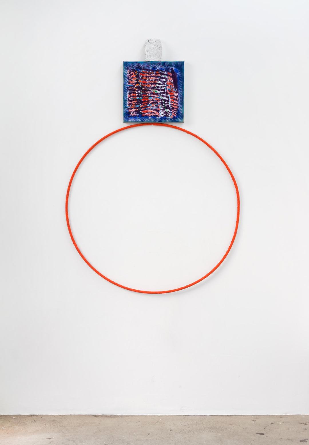 Fruit/Stone, 2021
Oil and acrylic on linen with papermache attachment & metal hoop, 1300mmx900mm
Exhibited: Heavy trees, arms and legs. The Suter Gallery, Nelson / The Physics Room, Christchurch, 23 April - 18 July 2021 & Coastal Signs, Auckland 30 July - 9 October 2021
$4,500