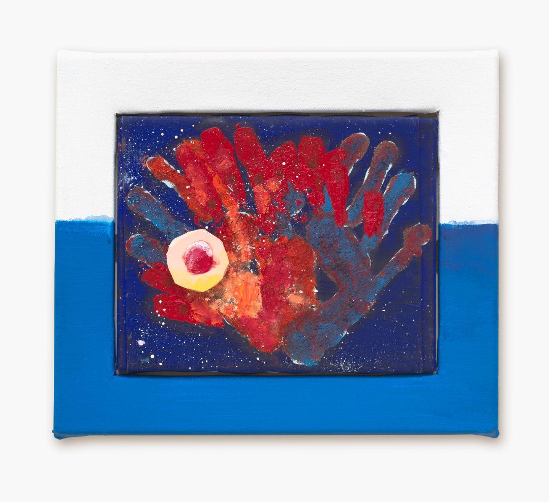 Aquarium 2, 2025
oil, acrylic and sand on linen and canvas
350 x 300mm