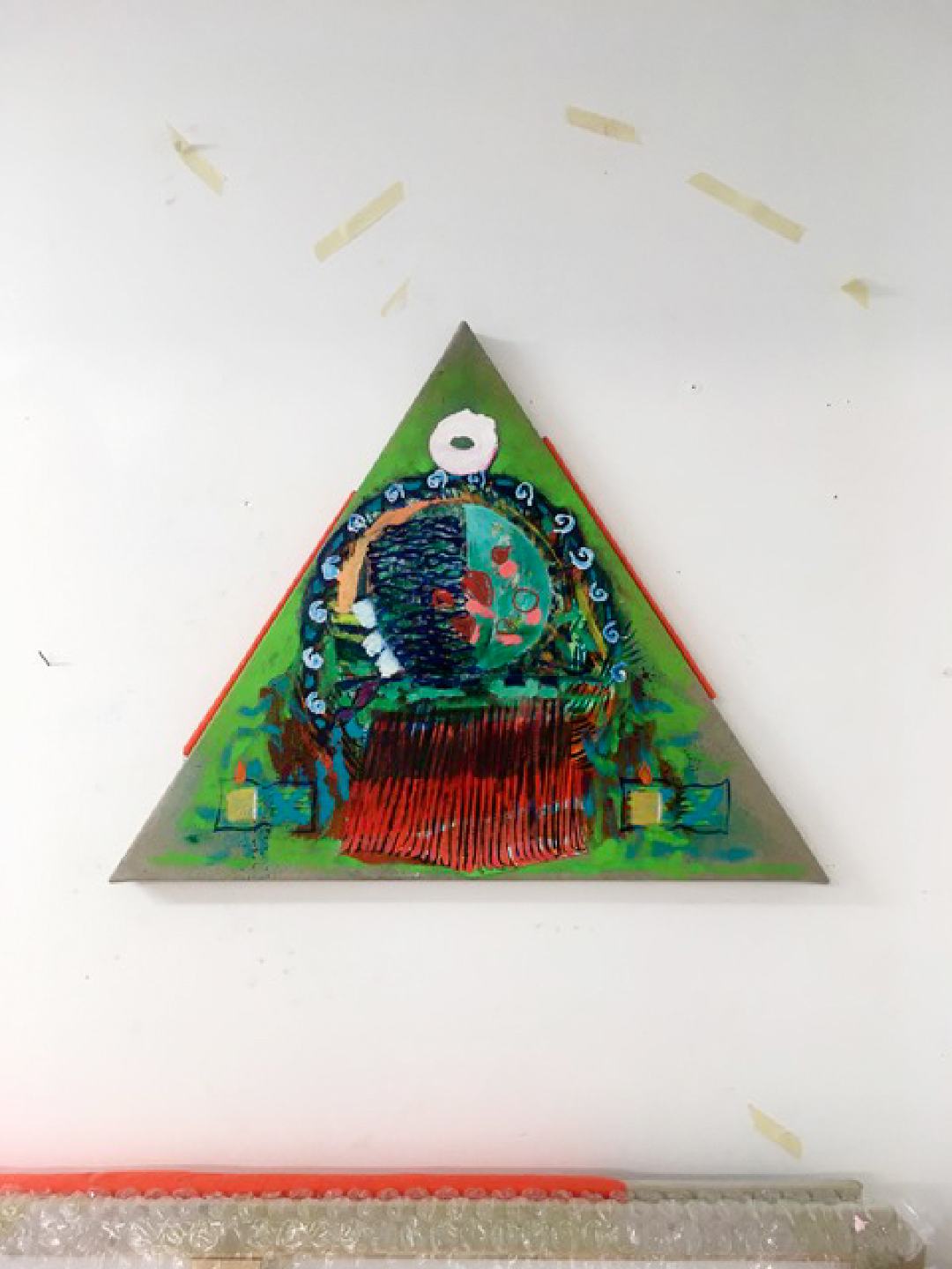 Untitled 2020
oil and acrylic on linen
500 x 500mm 
