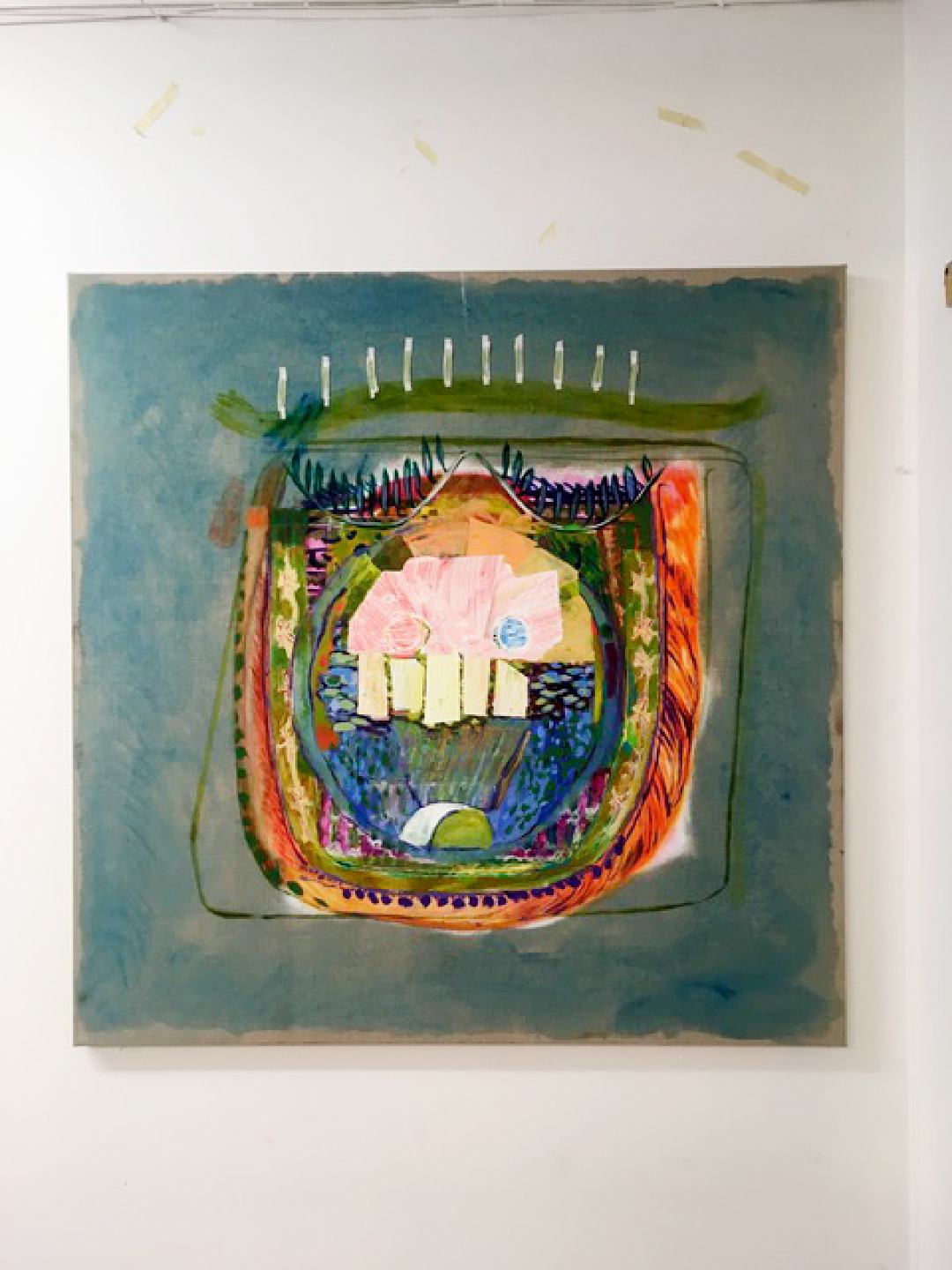 Untitled 2020
oil and acrylic on linen
1200 x 1200mm 