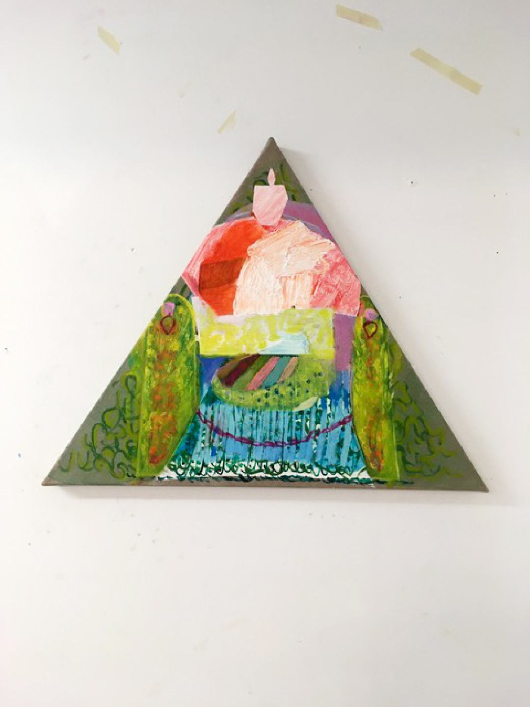 Untitled 2020
oil and acrylic on linen
500 x 500mm 
